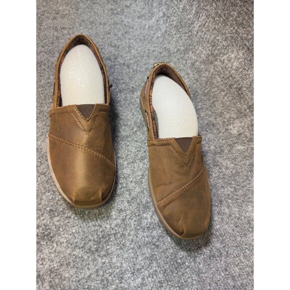 Bobs By Skechers Womens Brown Memory Foam Slip-On Flats Size 6.5 - Picture 8 of 16